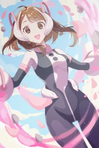 Ochaco Uraraka My Hero Academia Original Image Outstanding Metal Wall Art Poster