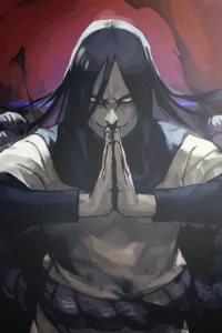 Orochimaru Naruto Original Image Aluminium Metal Print