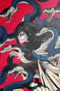 Orochimaru Naruto Original Image Premium Aluminium Metal Wall Art