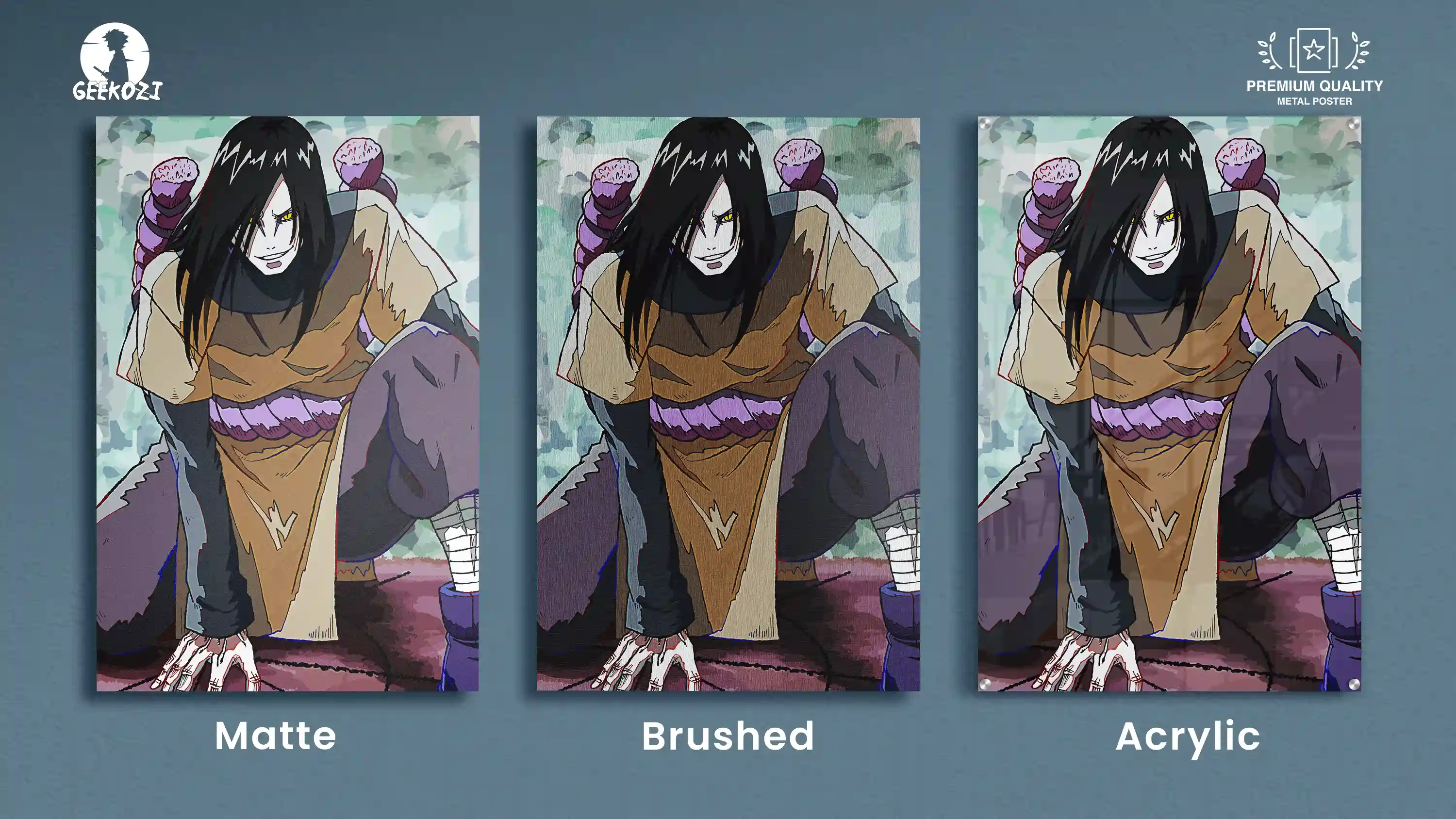 Orochimaru Naruto All Product Types Premium Metal Poster