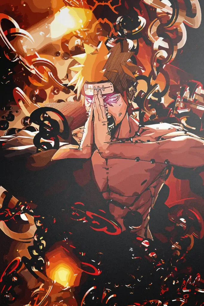 Pain Nagato Uzumaki Naruto Original Image Exclusive Metal Wall Art