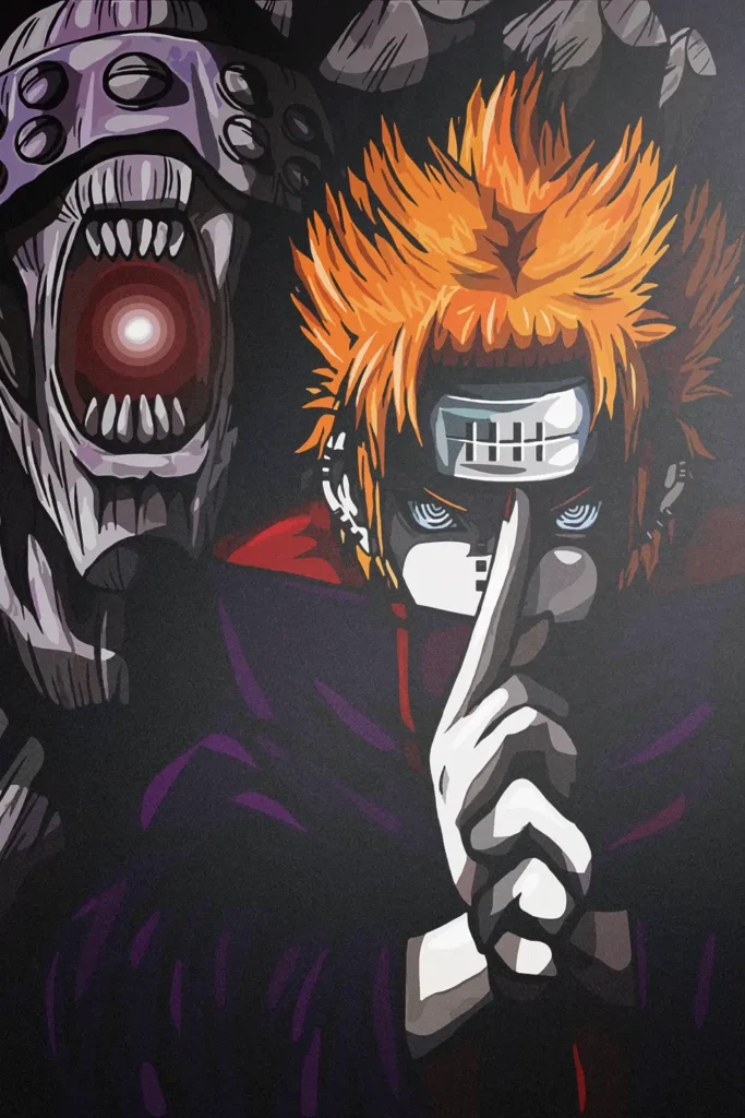 Pain Nagato Uzumaki Naruto Original Image High Quality Printed Metal Poster