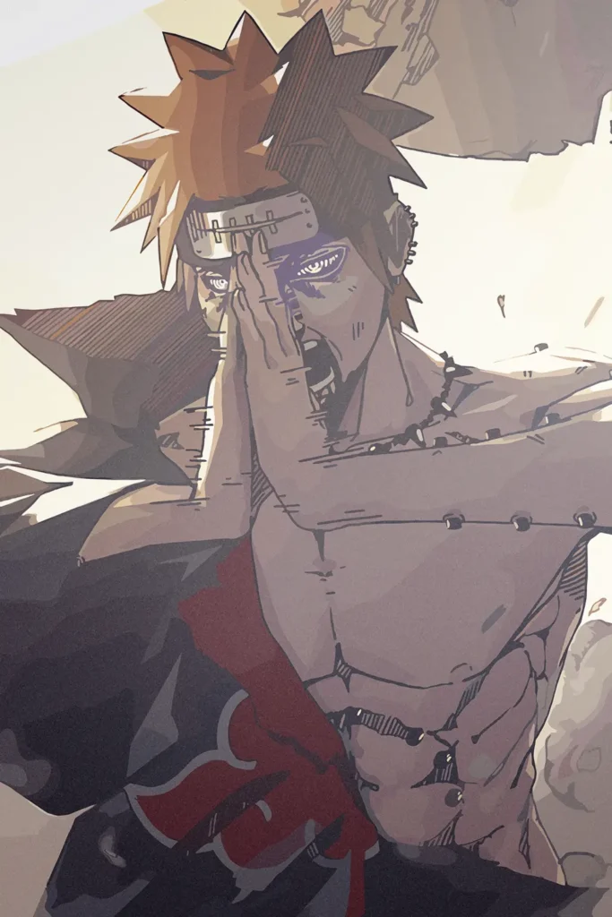 Pain Nagato Uzumaki Naruto Original Image Outstanding Metal Wall Art Poster