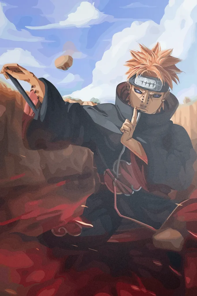 Pain Nagato Uzumaki Naruto Original Image Outstanding Printed Metal Poster