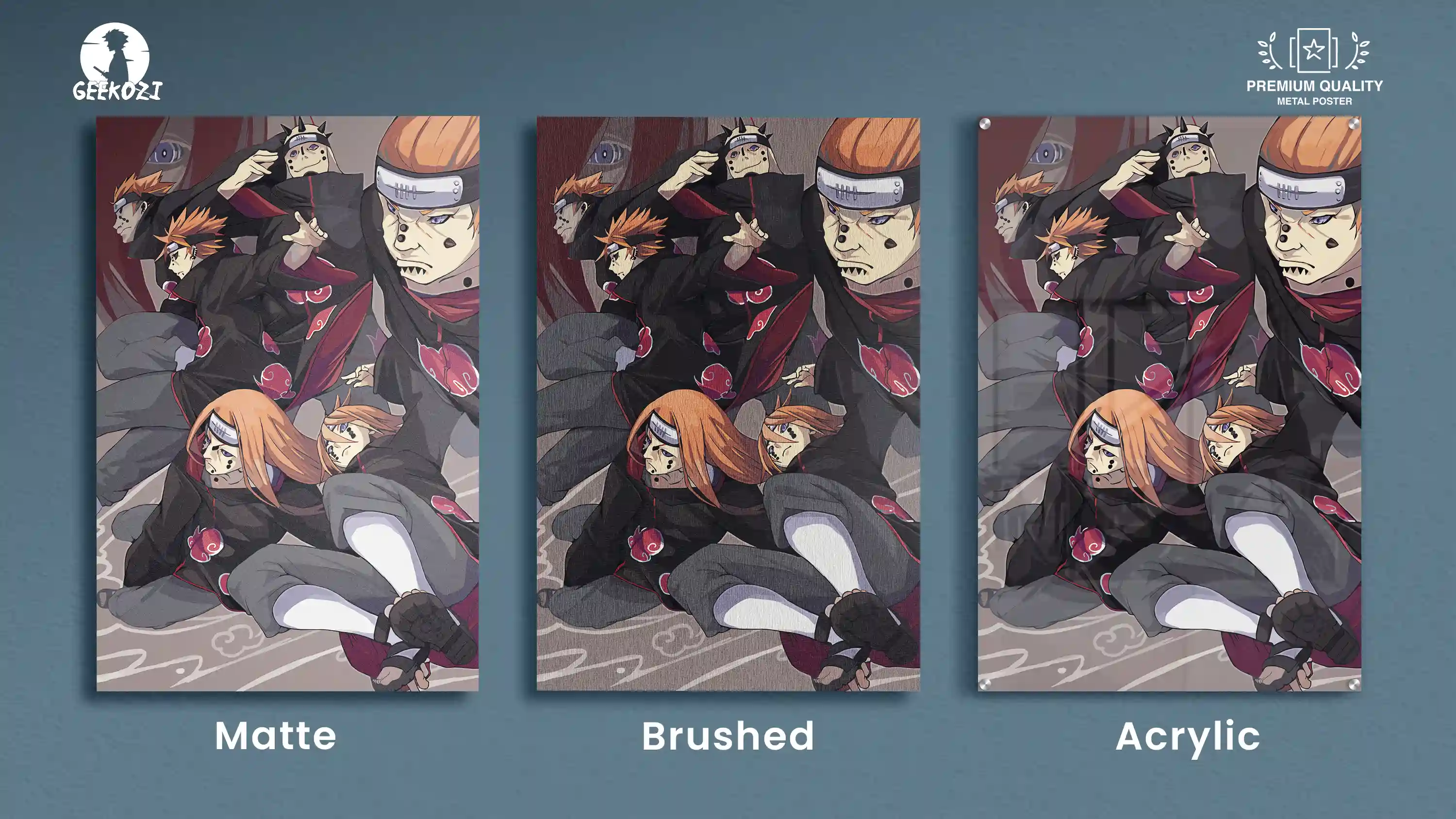 Pain Nagato Uzumaki Naruto All Product Types Premium Metal Poster
