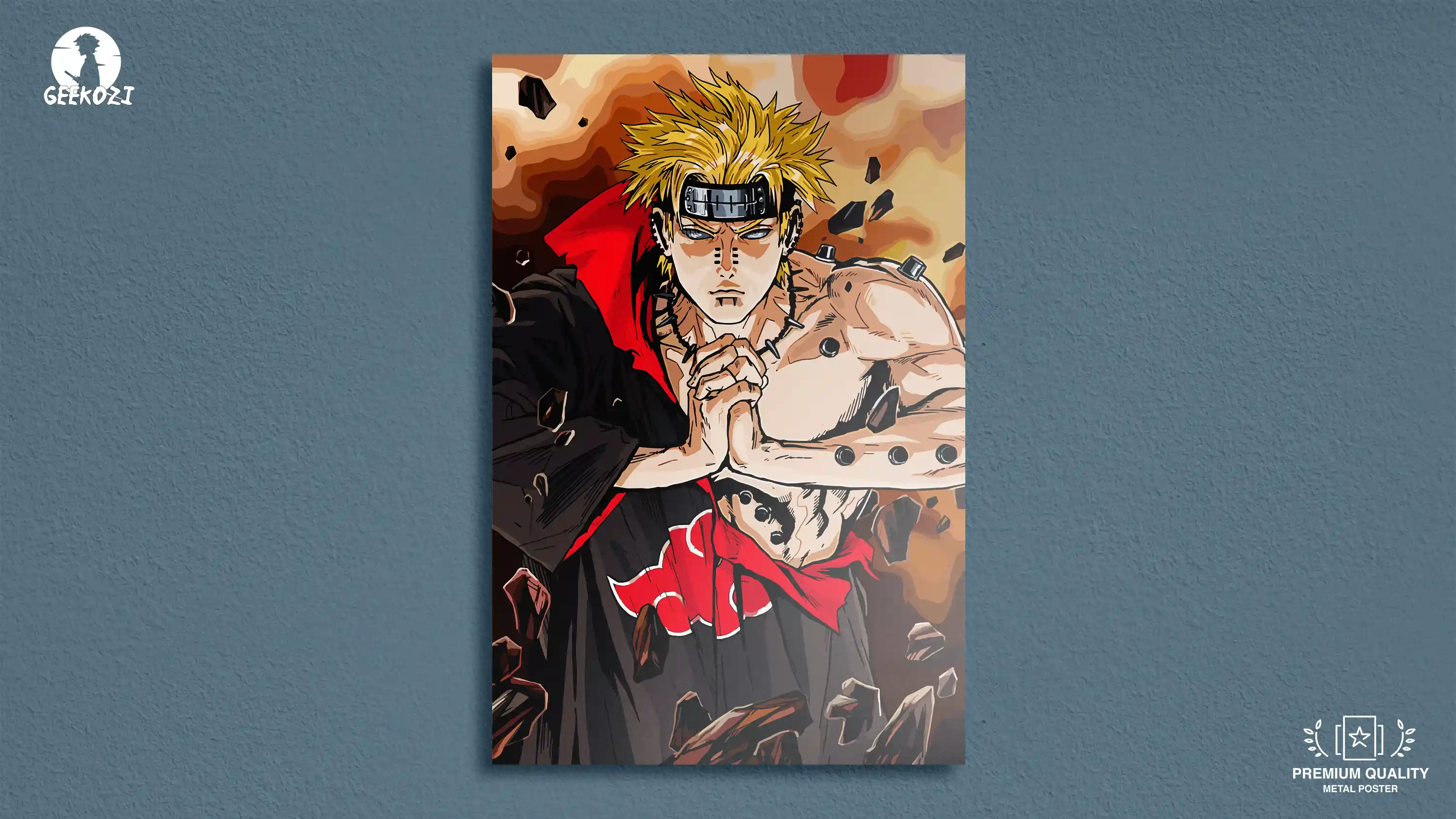 Apocalyptic Jutsu Stance Metal Poster