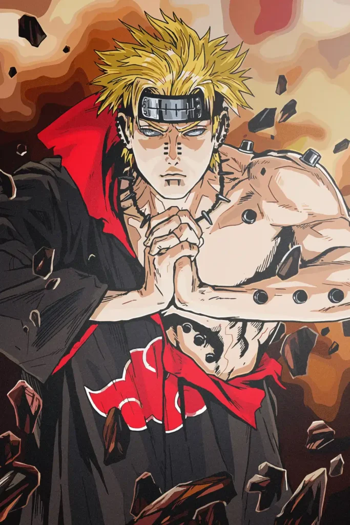 Pain Nagato Uzumaki Naruto Original Image Premium Printed Metal Poster