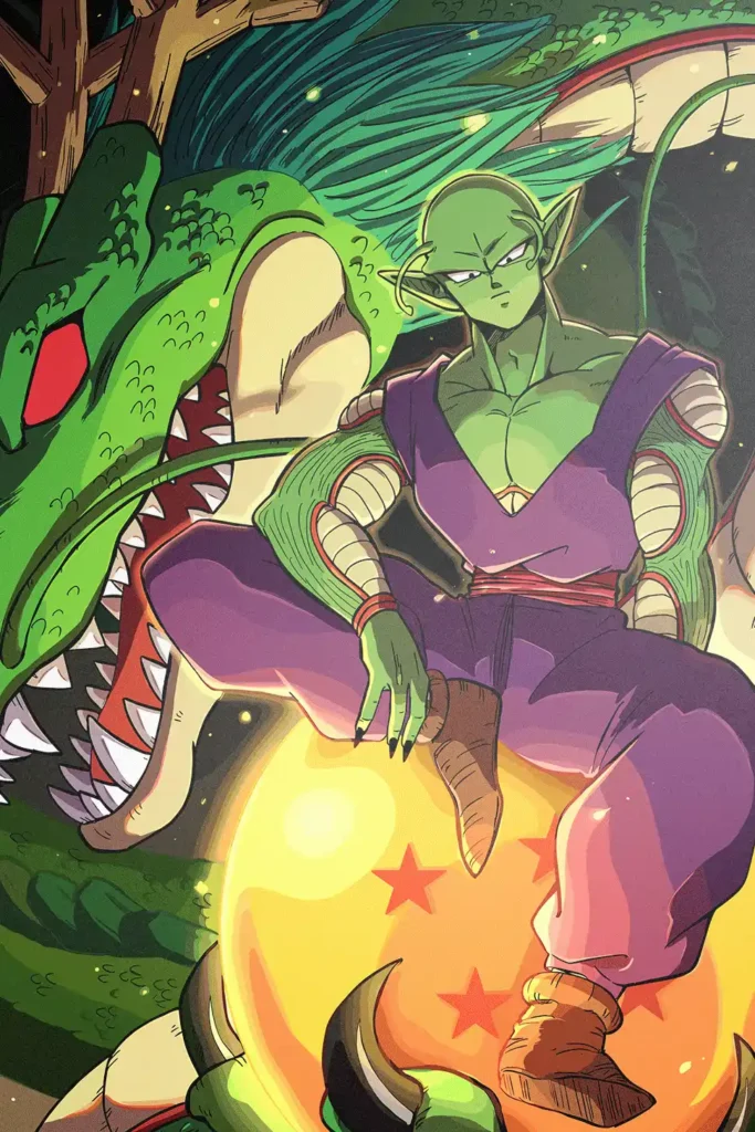 Piccolo Dragon Ball Original Image Aluminium Metal Print