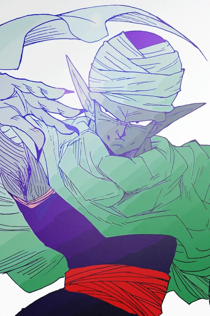 Piccolo Dragon Ball Original Image Bespoke Metal Print Wall Art