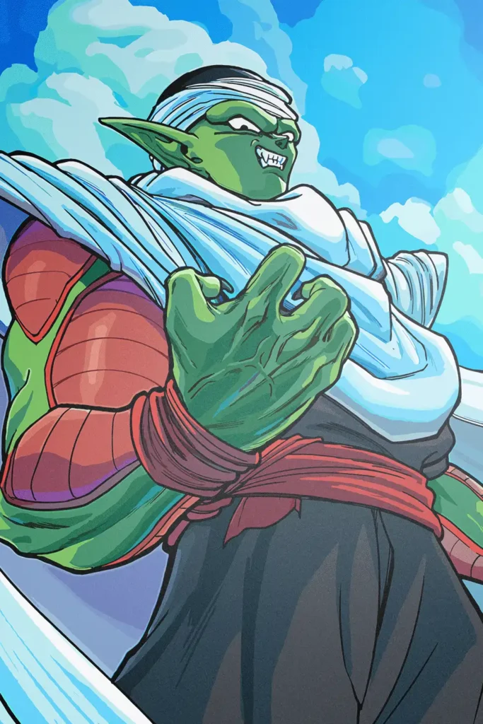 Piccolo Dragon Ball Original Image Bespoke Metal Wall Art Poster