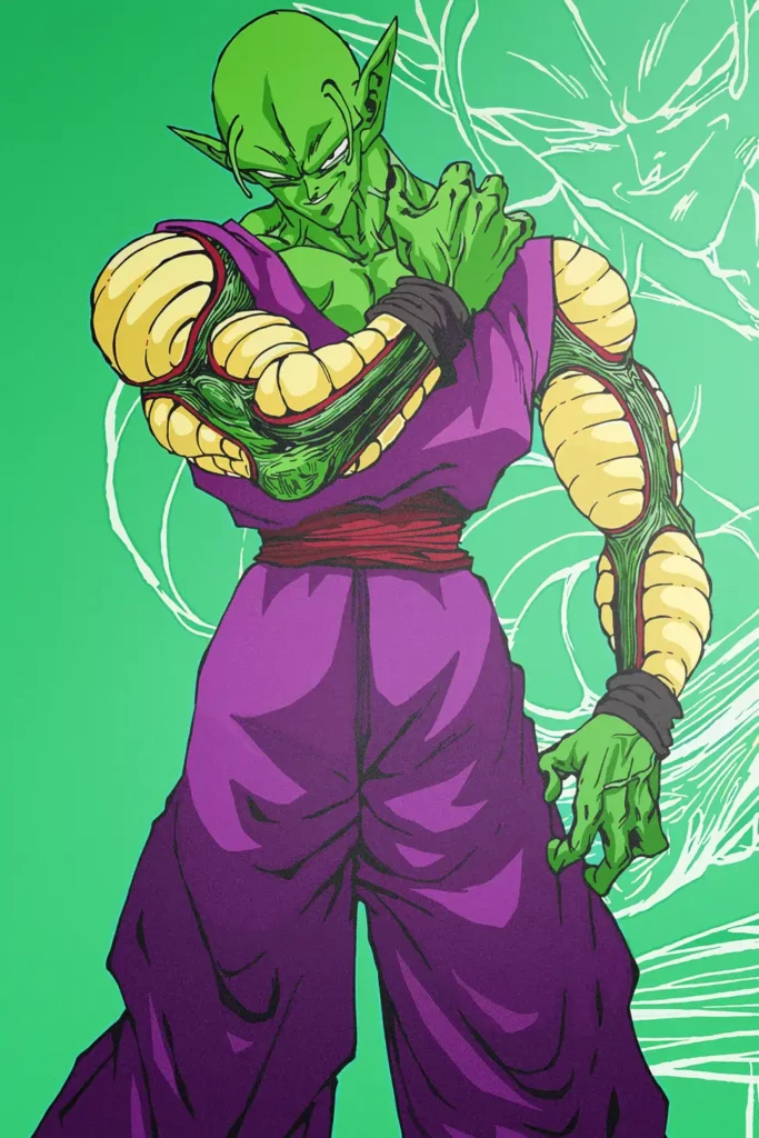 Piccolo Dragon Ball Original Image Bespoke Printed Metal Poster