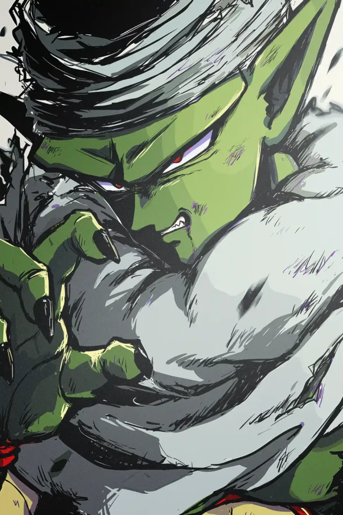 Piccolo Dragon Ball Original Image High Quality Metal Poster