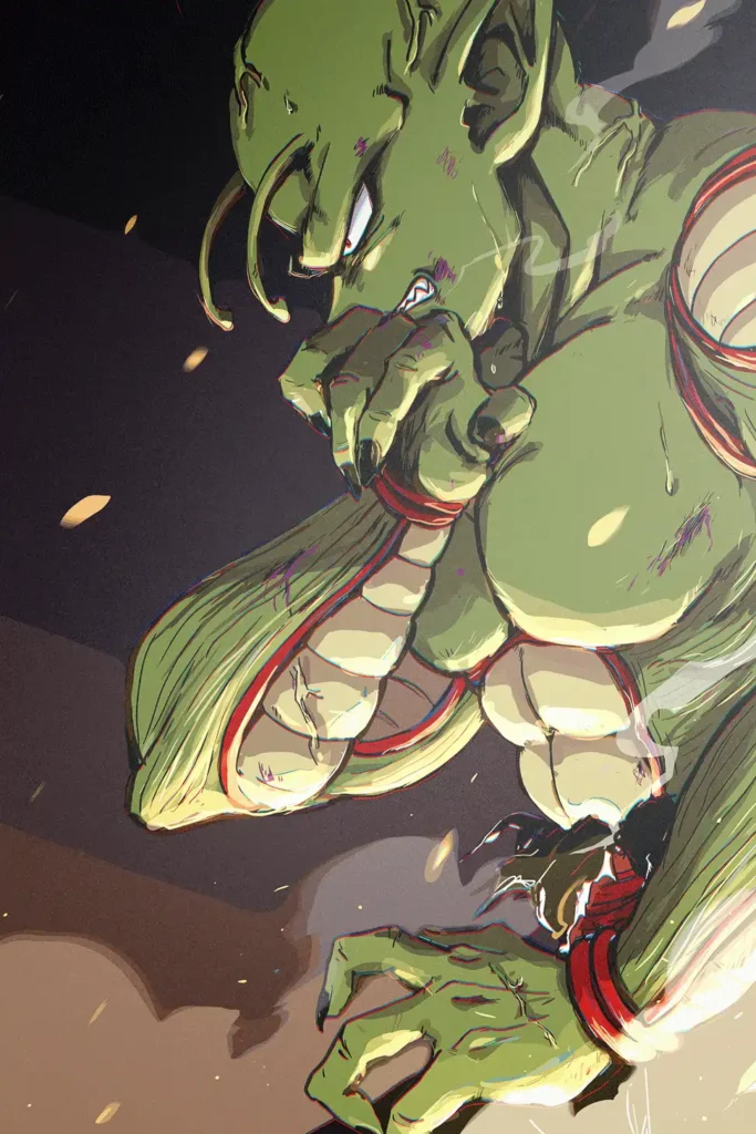 Piccolo Dragon Ball Original Image High Quality Metal Print
