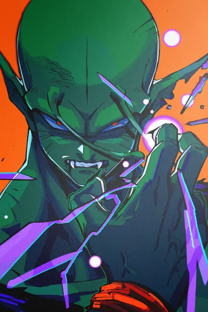Piccolo Dragon Ball Original Image Metal Print Poster
