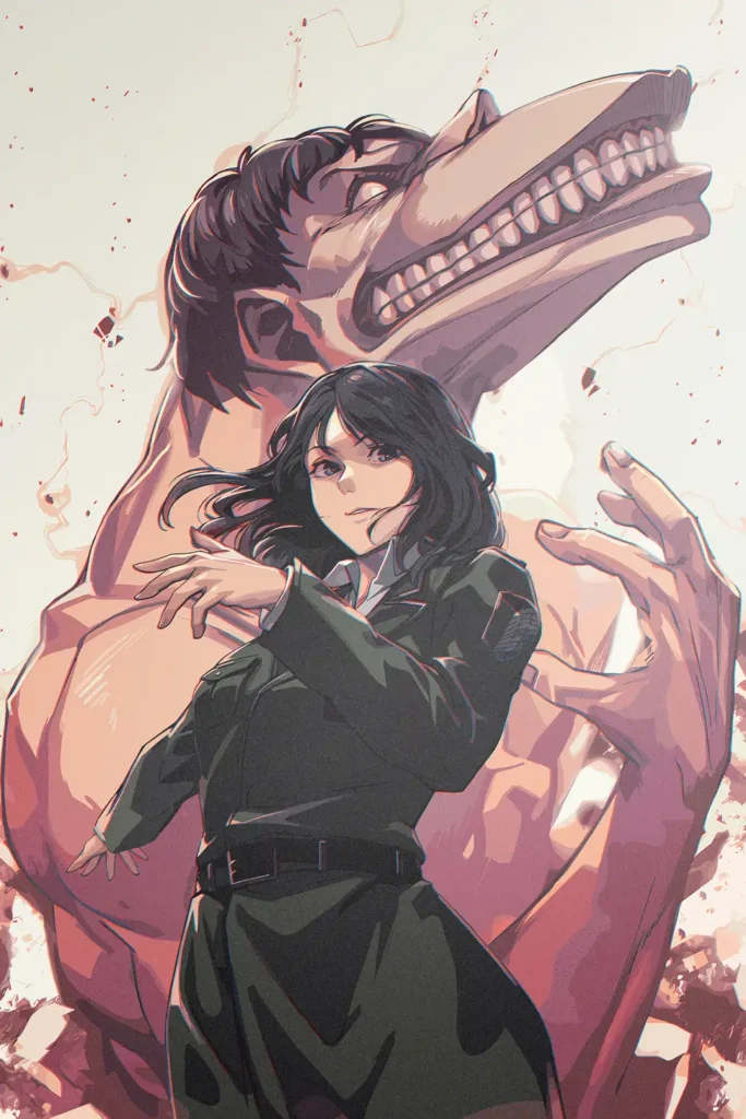 Pieck Finger Attack On Titan Original Image Aluminium Metal Print
