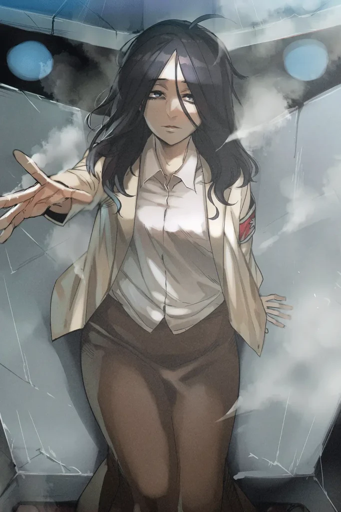 Pieck Finger Attack On Titan Original Image Exclusive Metal Poster