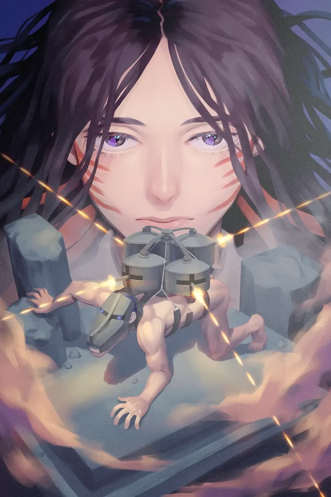 Pieck Finger Attack On Titan Original Image Exclusive Metal Wall Art