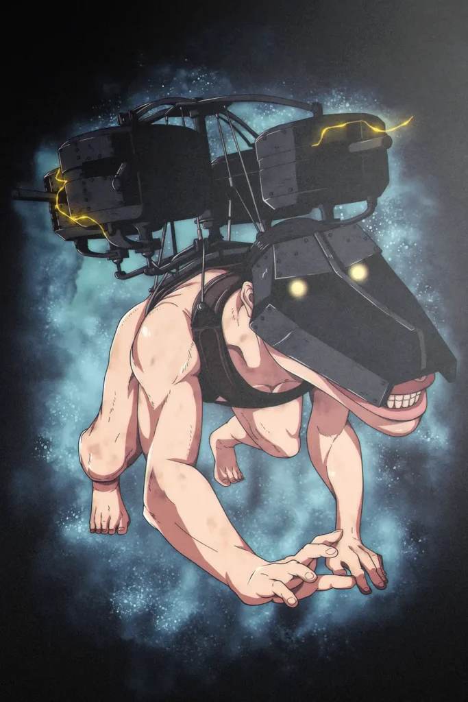 Pieck Finger Attack On Titan Original Image Metal Print Wall Art