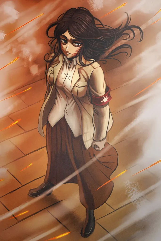 Pieck Finger Attack On Titan Original Image Metal Wall Poster