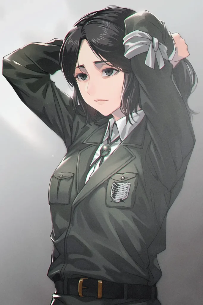 Pieck Finger Attack On Titan Original Image Premium Metal Poster