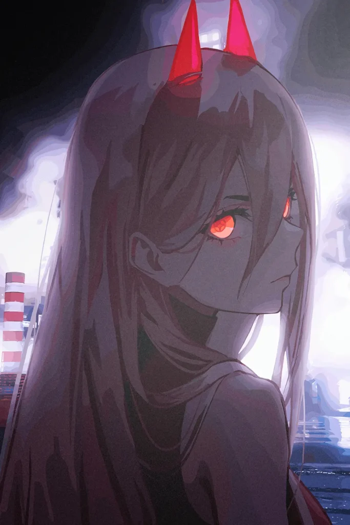 Power Chainsaw Man Original Image Metal Poster