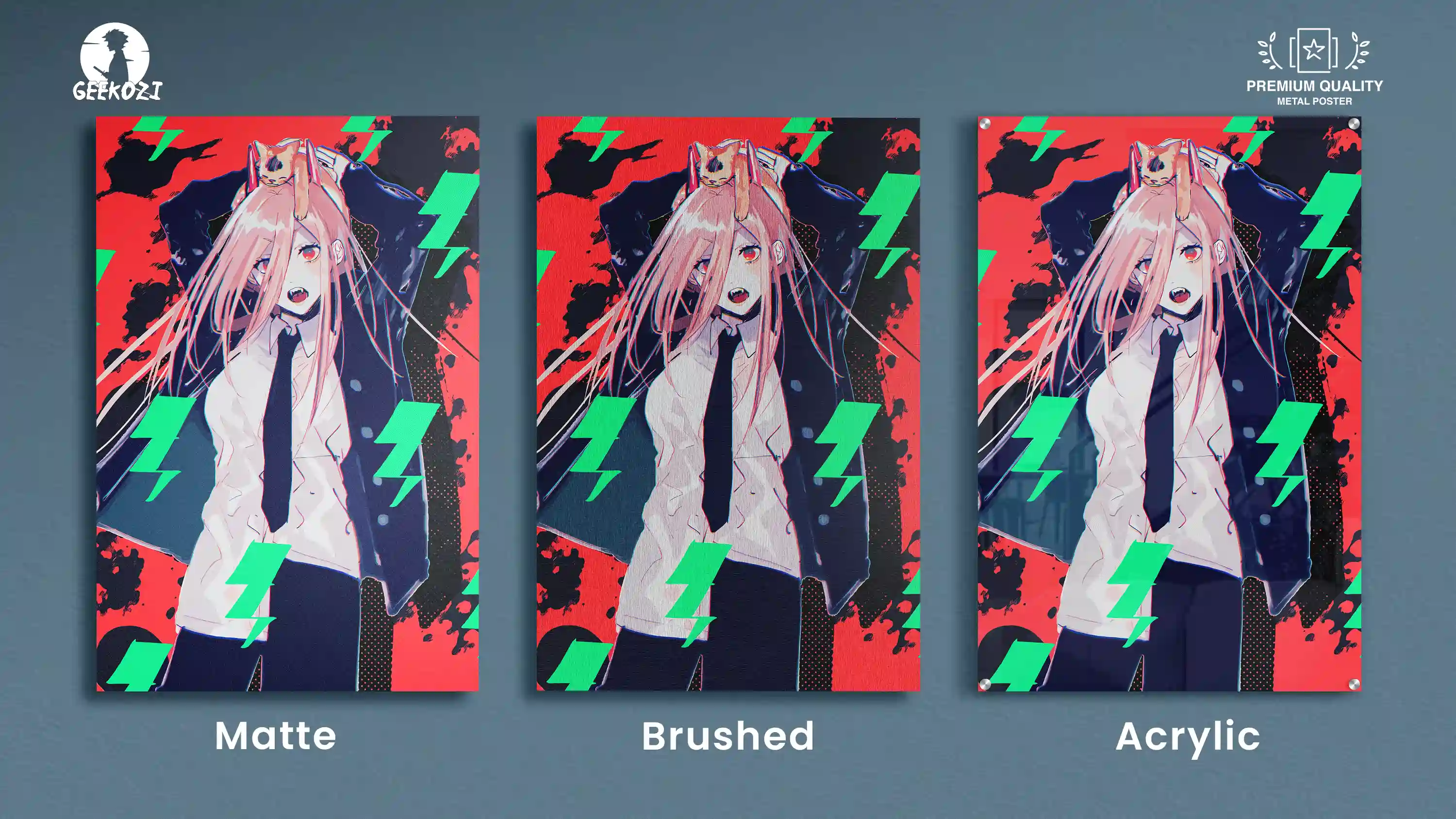 Power Chainsaw Man All Product Types Metal Print Poster