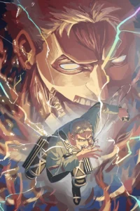 Reiner Braun Attack On Titan Original Image Aluminium Metal Poster