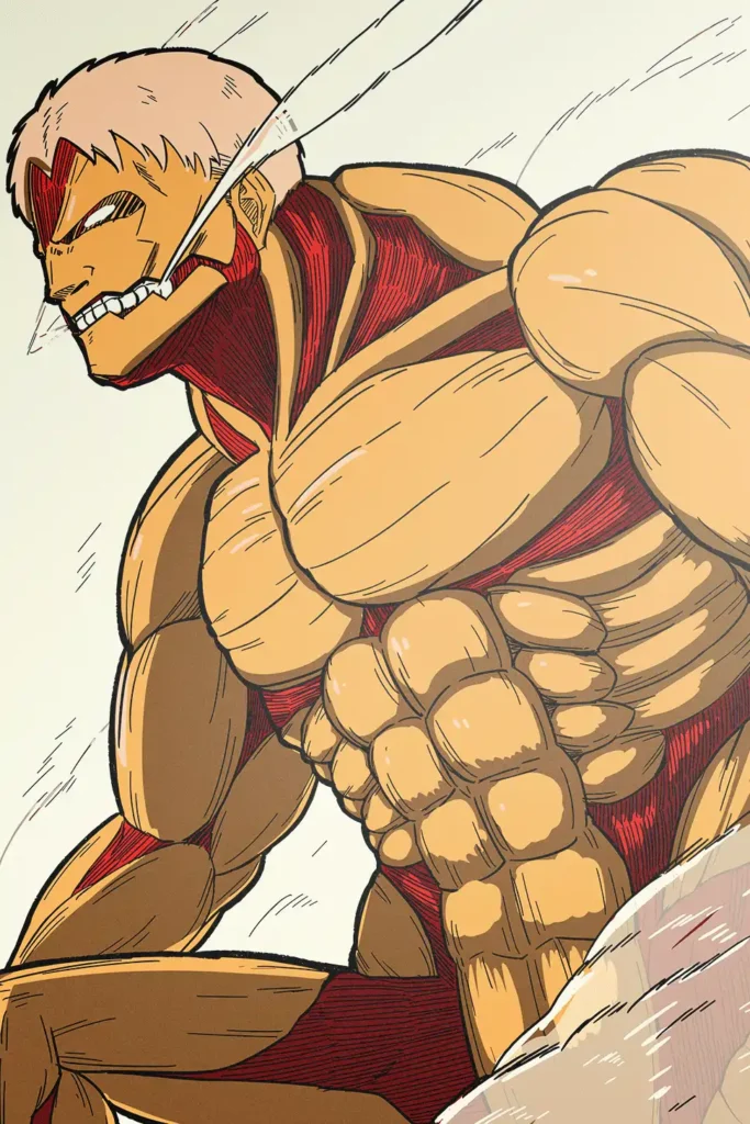 Reiner Braun Attack On Titan Original Image Bespoke Printed Metal Wall Art