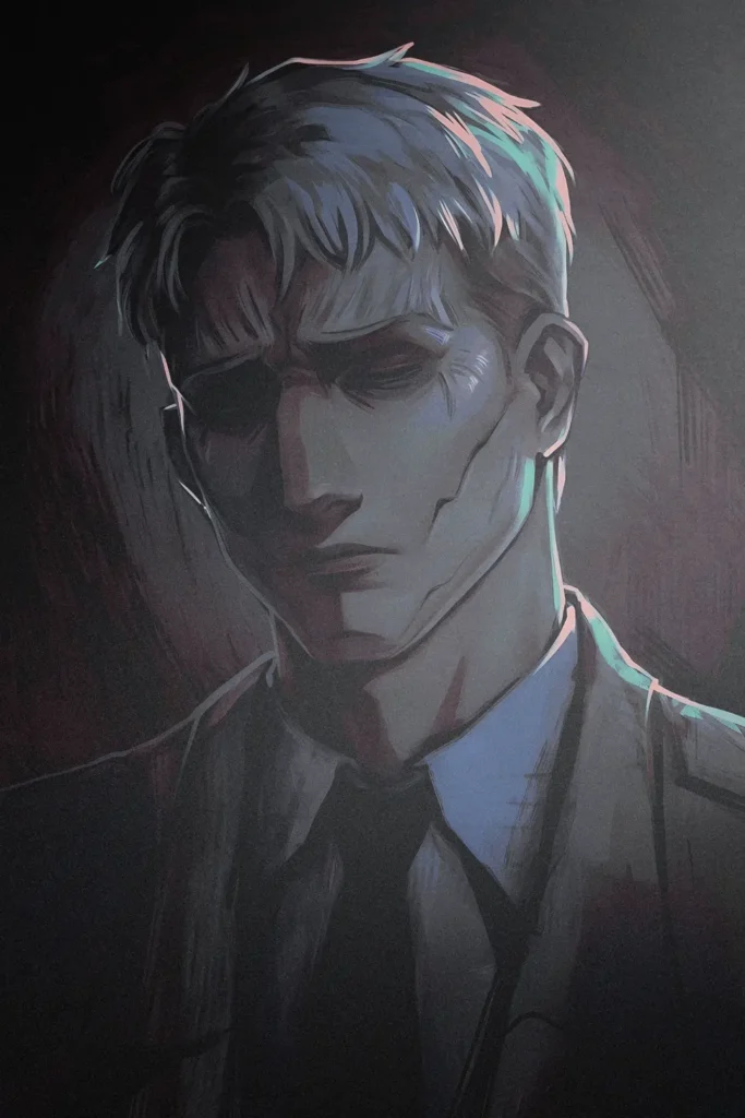 Reiner Braun Attack On Titan Original Image Deluxe Metal Poster