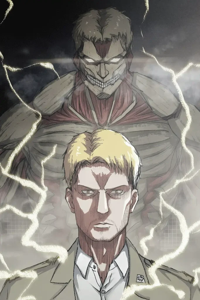 Reiner Braun Attack On Titan Original Image Deluxe Printed Metal Wall Art
