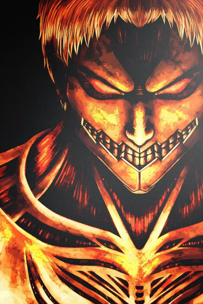 Reiner Braun Attack On Titan Original Image Exquisite Metal Print Wall Art