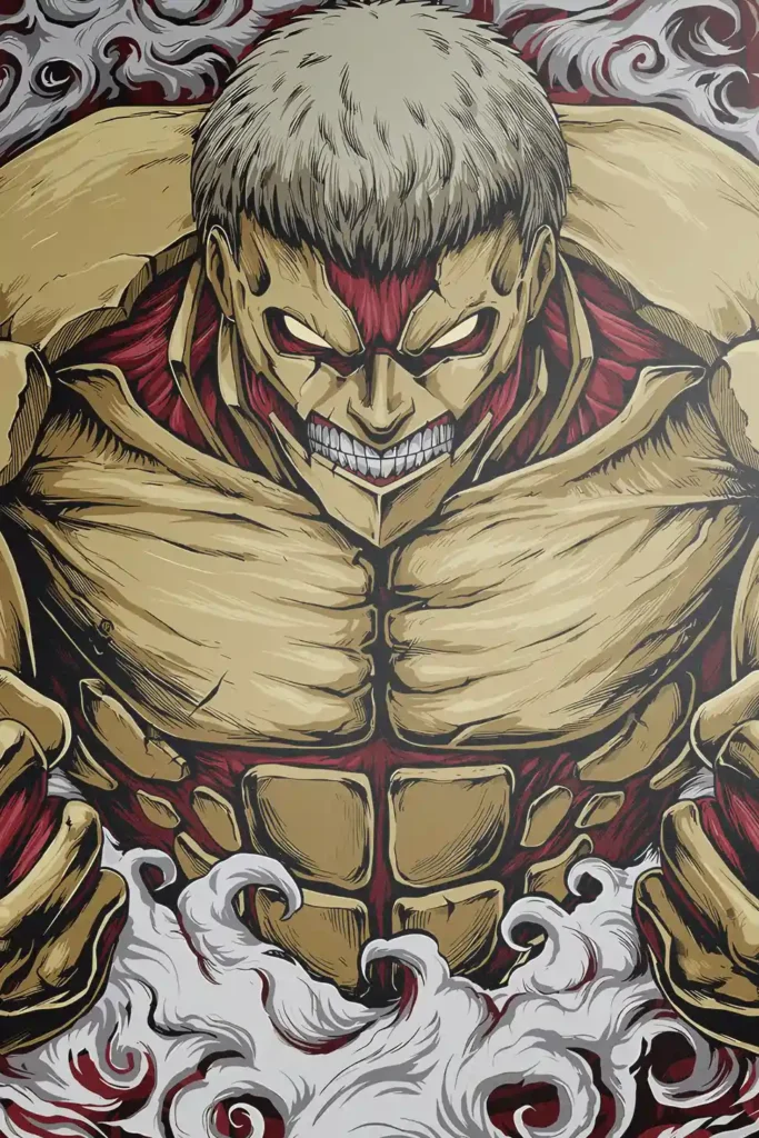 Reiner Braun Attack On Titan Original Image High Quality Printed Metal Poster