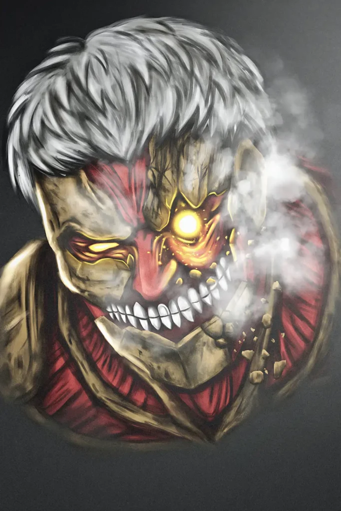 Reiner Braun Attack On Titan Original Image High Quality Printed Metal Wall Art