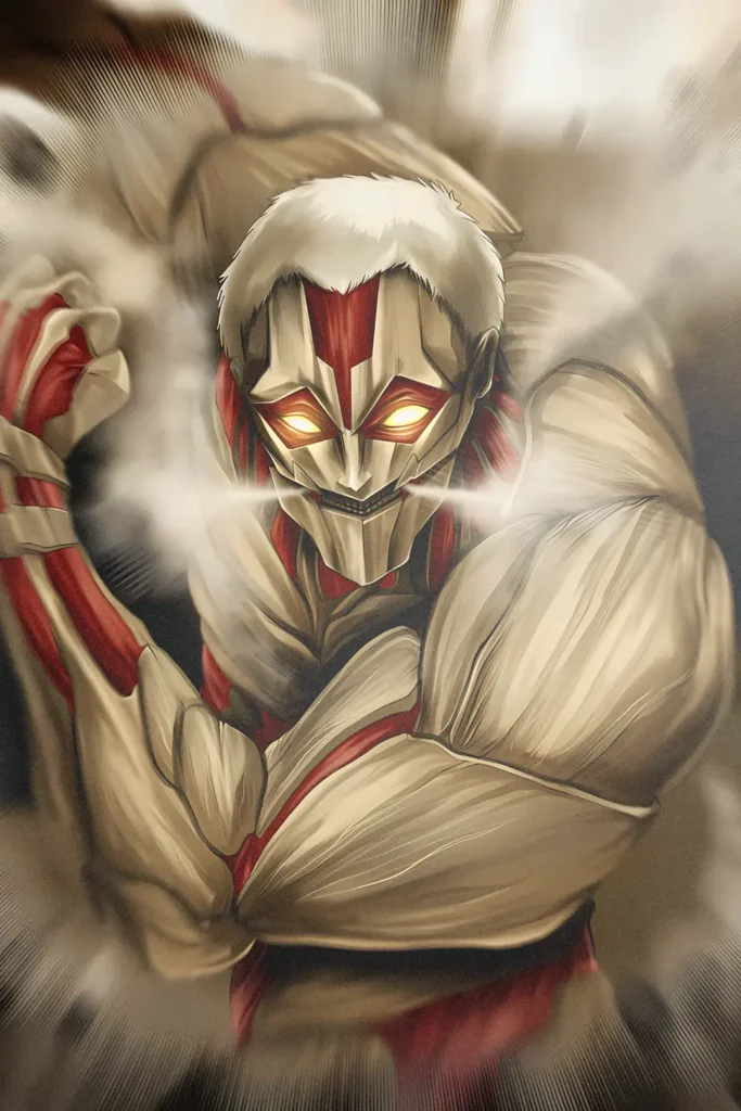 Reiner Braun Attack On Titan Original Image Metal Poster