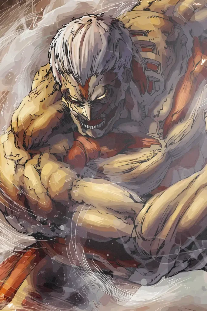 Reiner Braun Attack On Titan Original Image Metal Wall Art Poster
