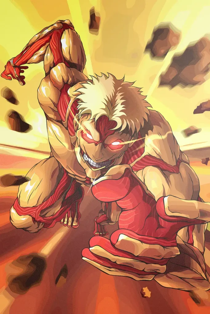 Reiner Braun Attack On Titan Original Image Metal Wall Poster