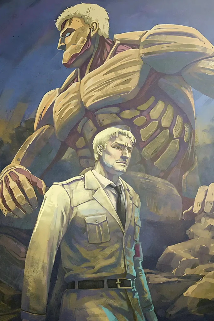 Reiner Braun Attack On Titan Original Image Printed Deluxe Metal Wall Poster