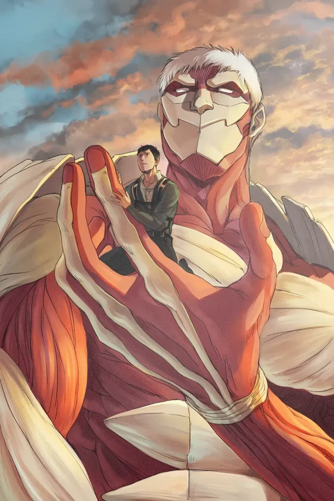 Reiner Braun Attack On Titan Original Image Deluxe Metal Print