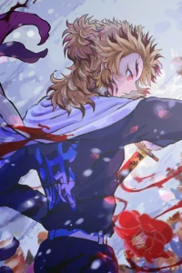 Rengoku Kyojuro Demon Slayer Original Image Exclusive Metal Wall Art