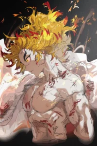 Rengoku Kyojuro Demon Slayer Original Image Outstanding Metal Wall Poster