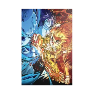 Rengoku Kyojuro Demon Slayer Product Image Distinctive Metal Poster