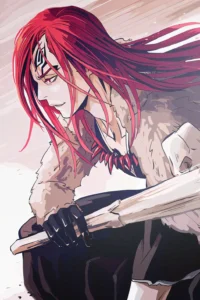 Renji Abarai Bleach Original Image Deluxe Printed Metal Wall Art