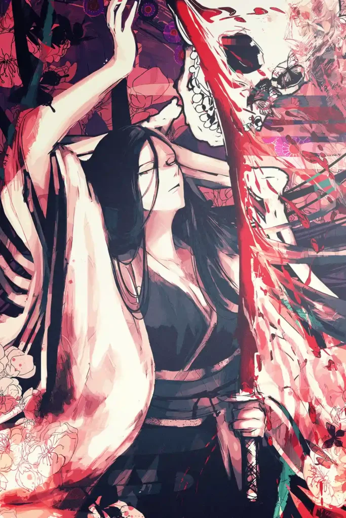 Retsu Unohana Bleach Original Image Bespoke Metal Print Poster