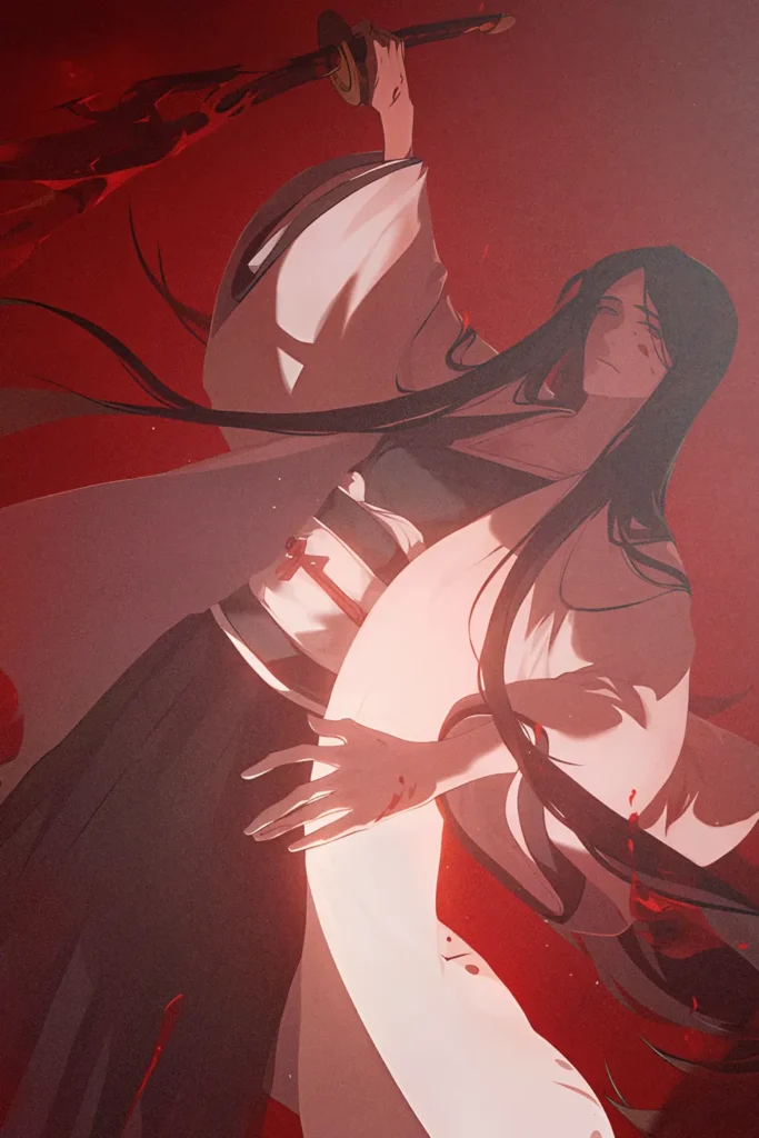 Retsu Unohana Bleach Original Image Bespoke Metal Wall Poster
