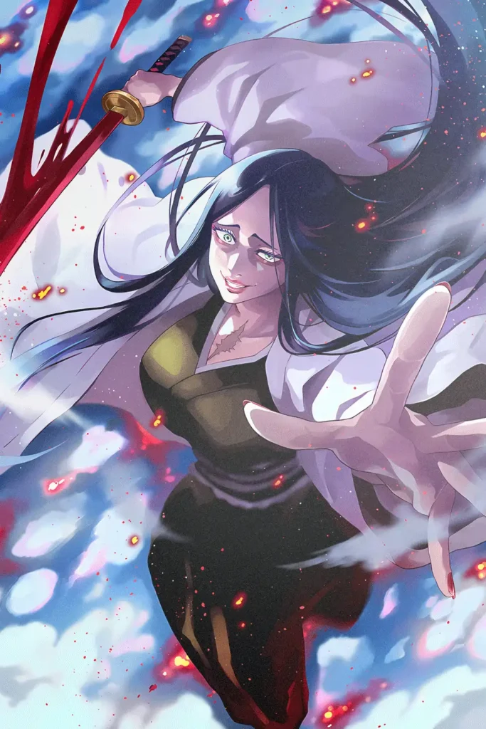 Retsu Unohana Bleach Original Image Bespoke Printed Metal Poster
