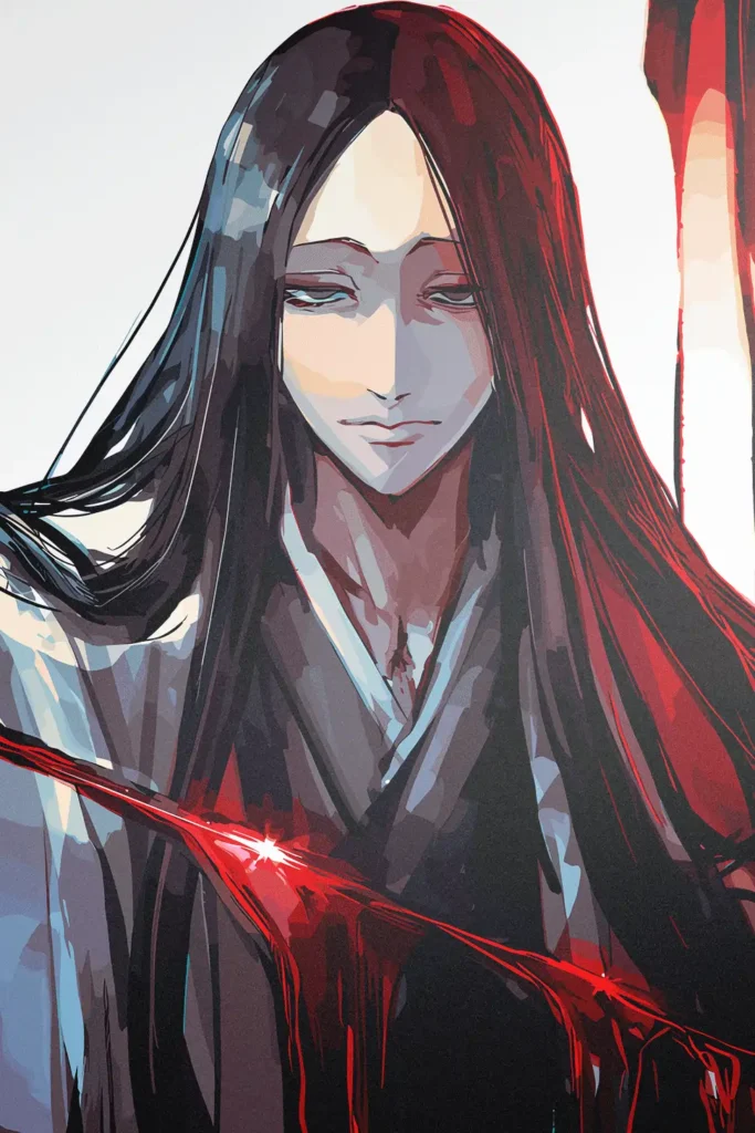 Retsu Unohana Bleach Original Image Exquisite Metal Print Poster