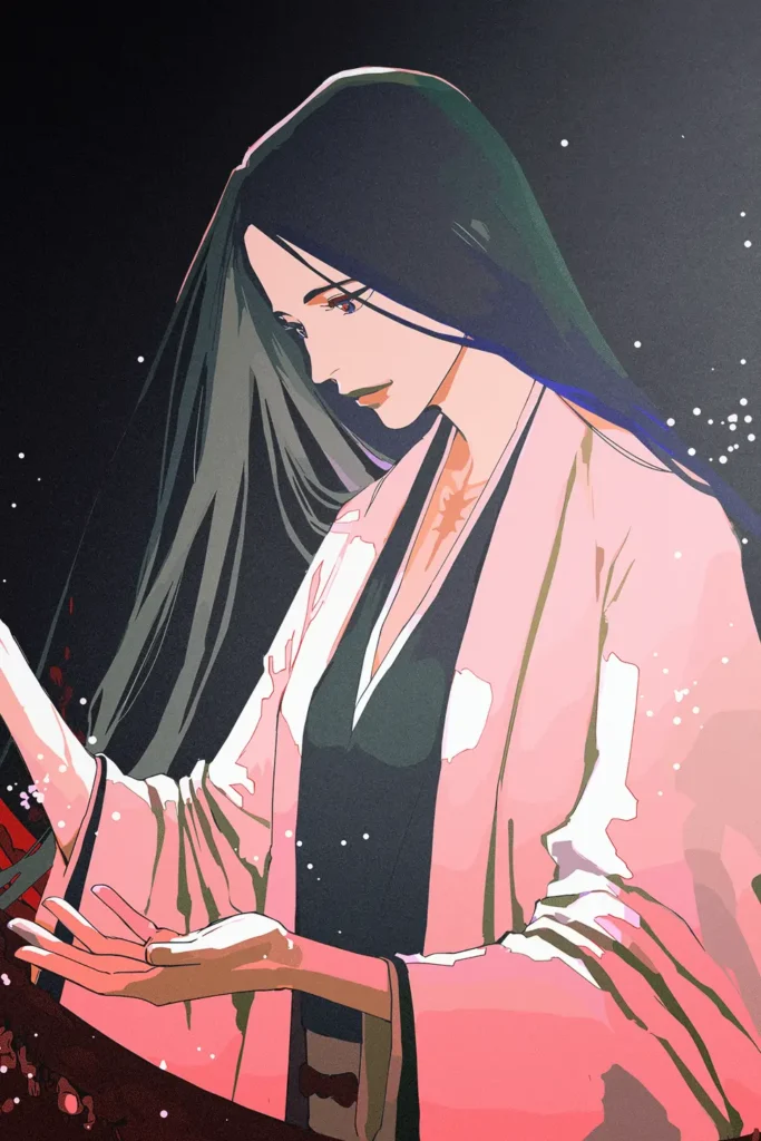 Retsu Unohana Bleach Original Image Premium Metal Print