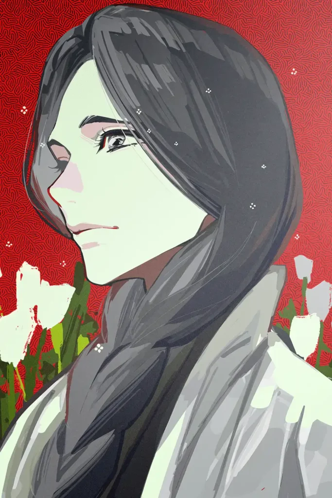 Retsu Unohana Bleach Original Image Stellar Metal Print Poster