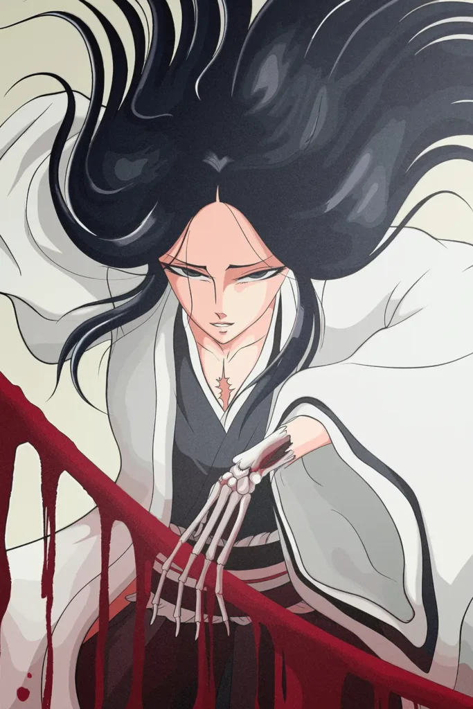 Retsu Unohana Bleach Original Image Stellar Metal Wall Art Poster