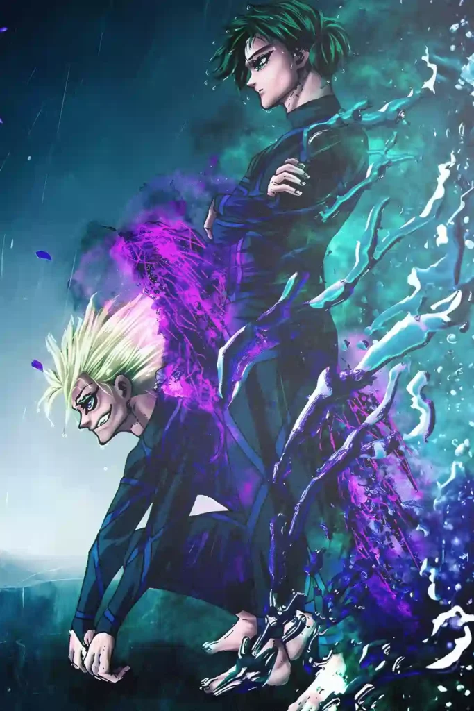 Rin Itoshi Blue Lock anime metal poster artistic showcase image highlighting the design narrative